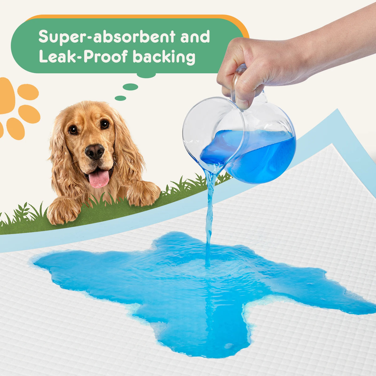 JHK Disposable Dog Training Pads With Super Absorbency