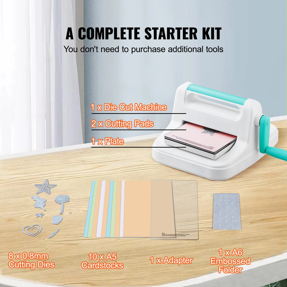 SucceBuy Manual Die Cutting Embossing Machine Portable Craft Tool