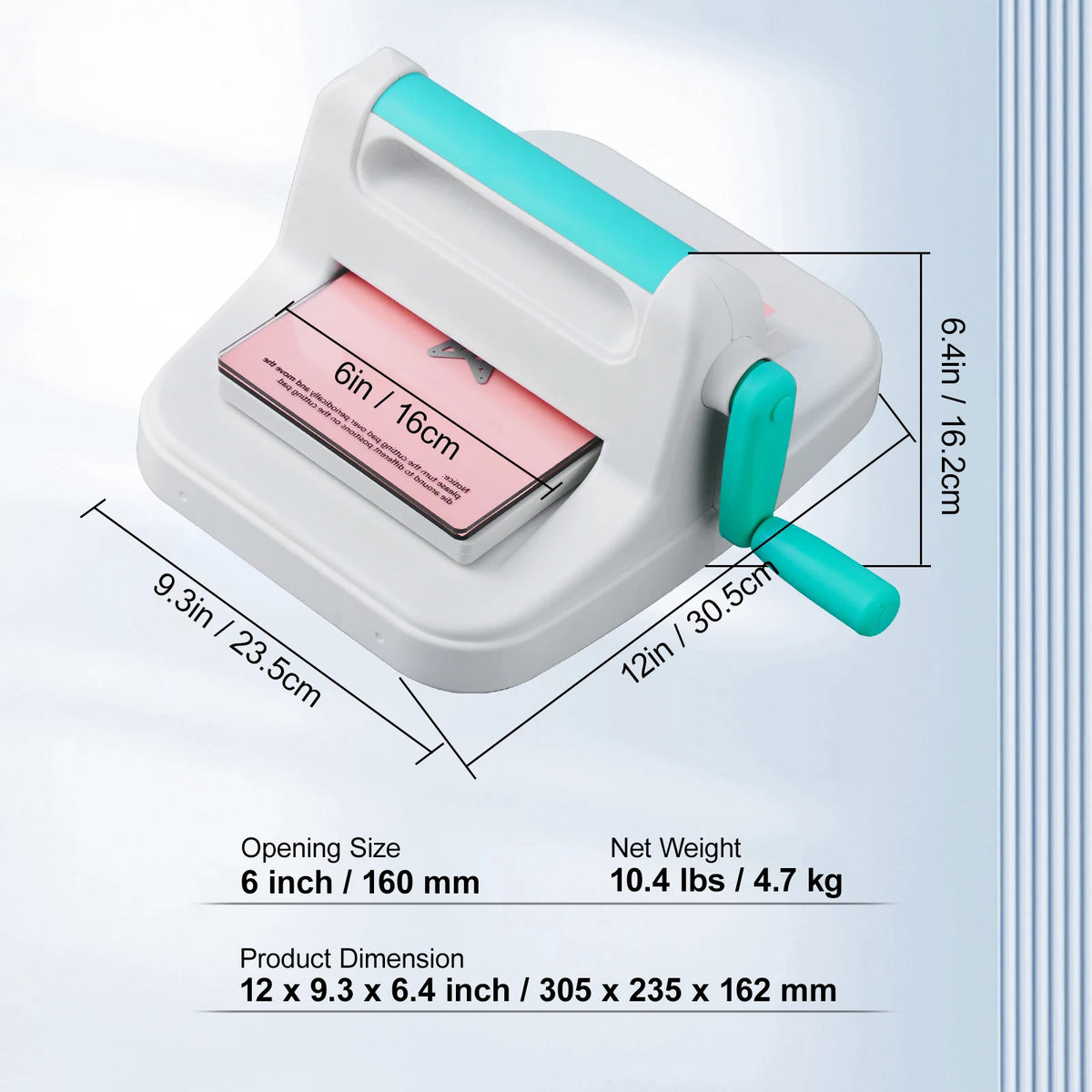 SucceBuy Manual Die Cutting Embossing Machine Portable Craft Tool