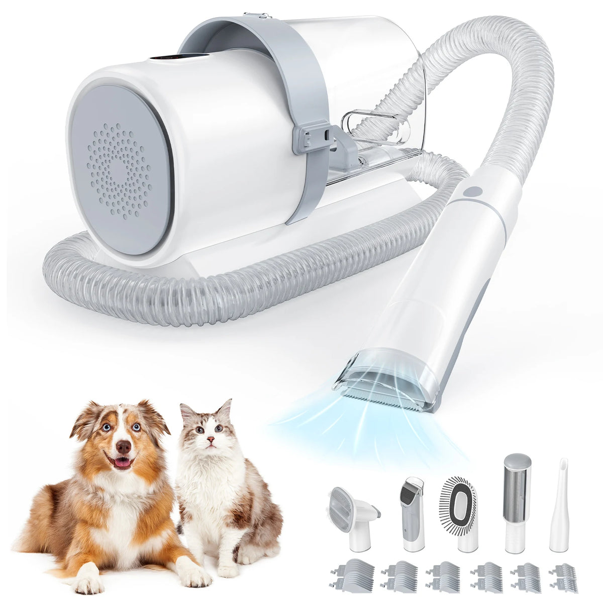 Professional Pet Grooming Vacuum Kit With Low Noise Dog Clippers