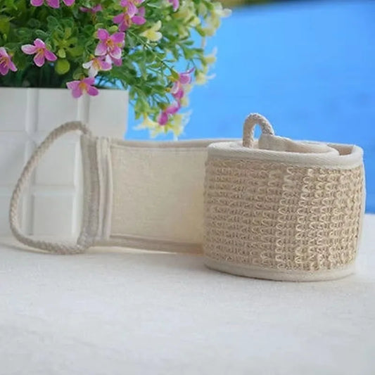 Soft Cotton Hemp Exfoliating Loofah Gloves For Gentle Spa Treatment