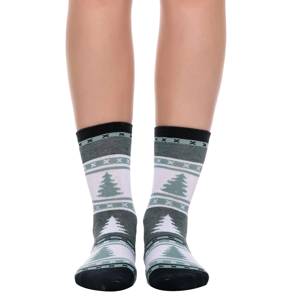 Joyfy 12 Pair Christmas Cotton Socks Fun Design Gift Set