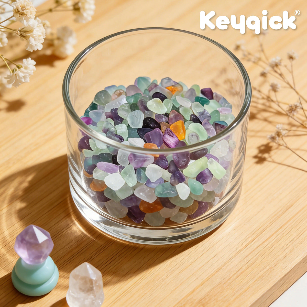 Natural Fluorite Fragments Decorative Pebbles For Aquarium And Succulents