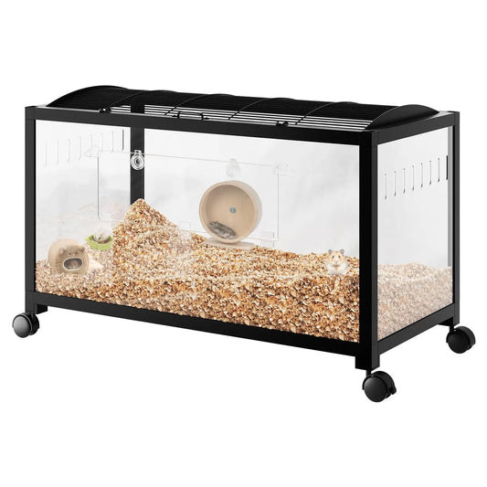 HiMISS Three Tier Metal Hamster Cage With Exercise Wheel Kit