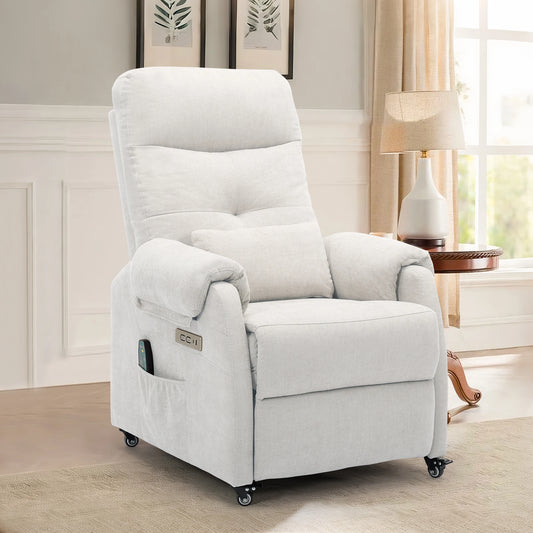KORSER Power Recliner Chair With USB Ports And Wheels