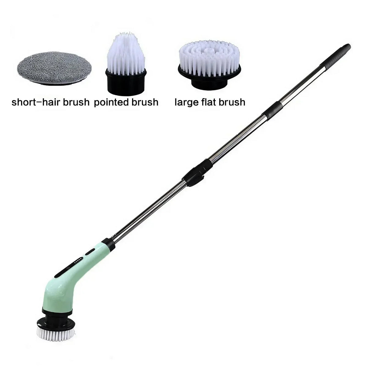 Rechargeable Cordless Spin Scrubber With Extendable Handle