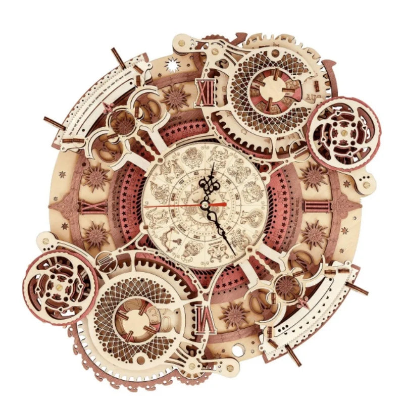 Robotime Wooden Musical Wall Clock 3D DIY Puzzle Kit