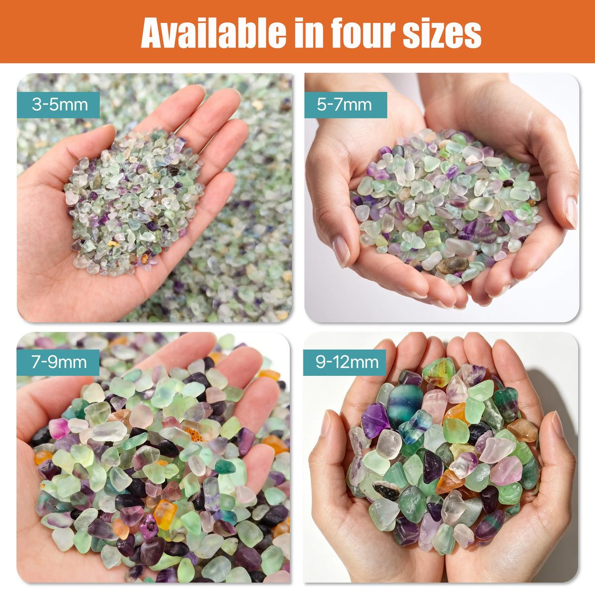 Natural Fluorite Fragments Decorative Pebbles For Aquarium And Succulents