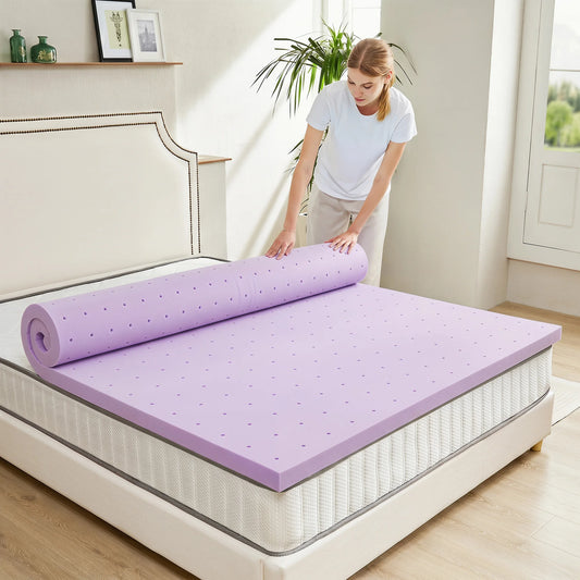 MCQ Premium Gel Infused Memory Foam Cooling Mattress Topper