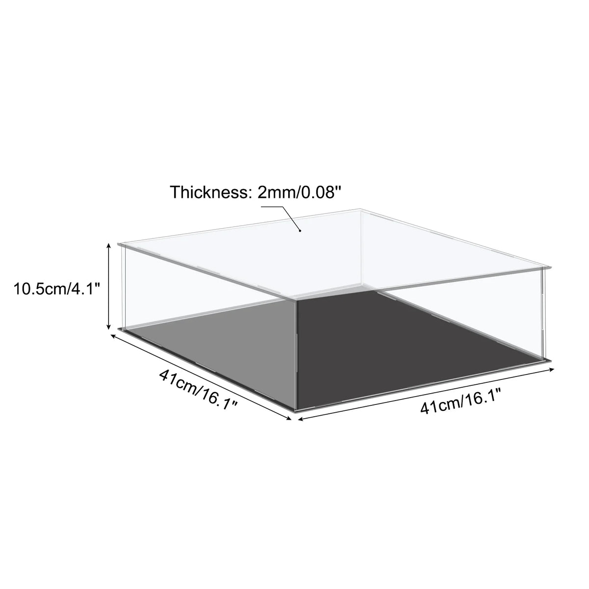 Acrylic Display Case for Collectibles Figures Dolls and Handicrafts