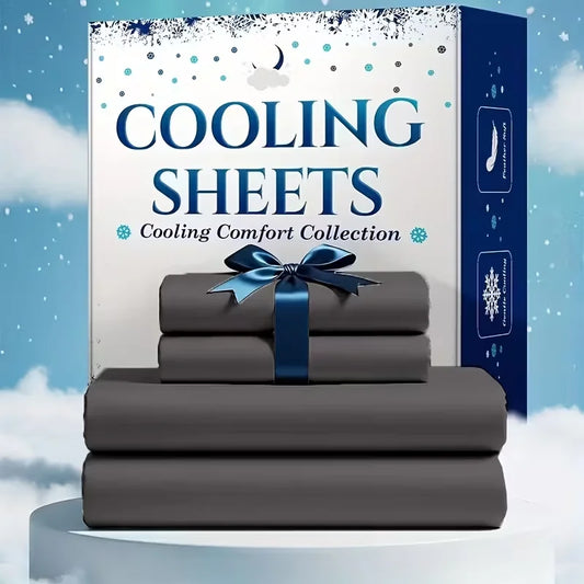 Breathable Bamboo Viscose Cooling Sheet Set Delivers Restful Sleep