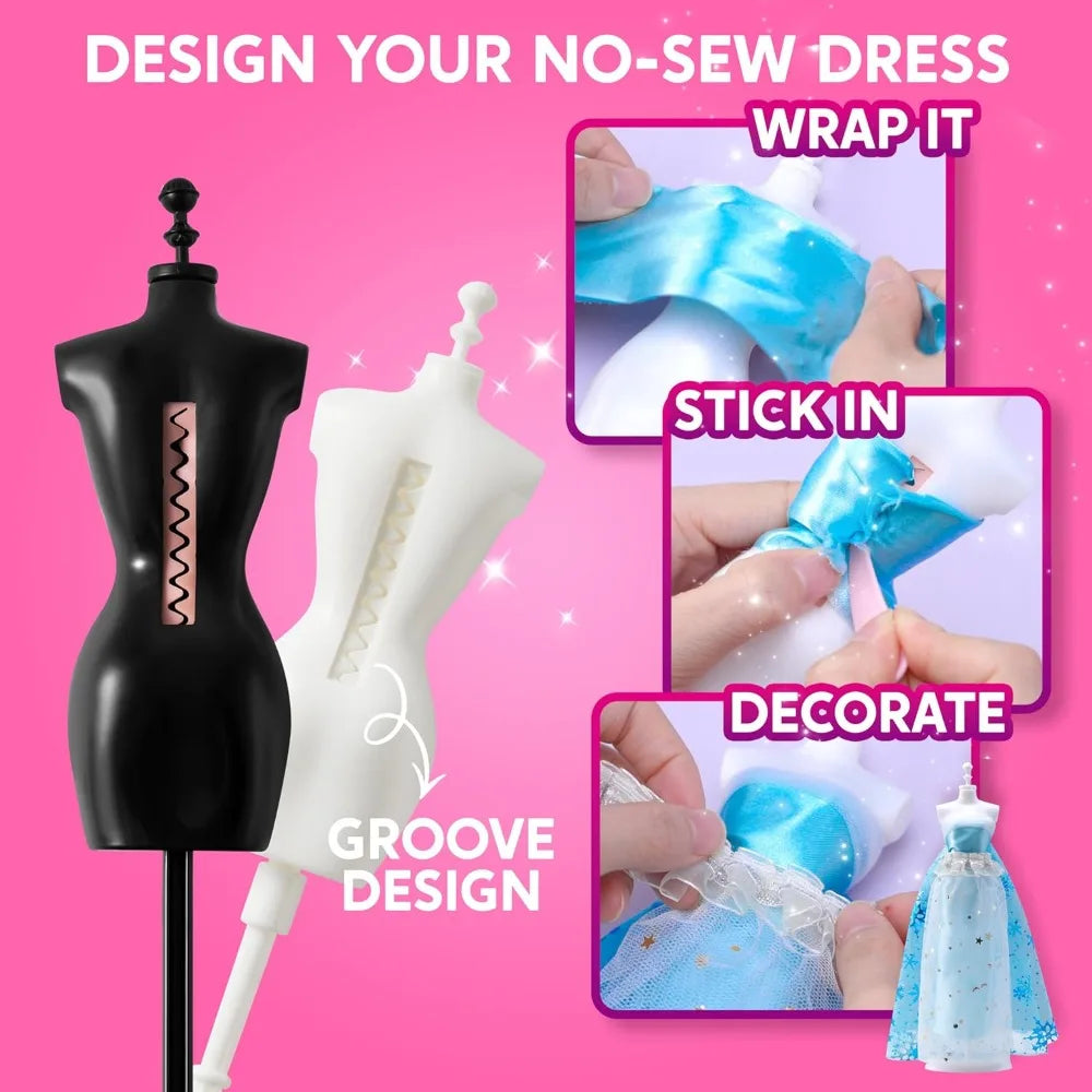 Joyfy 400 Pcs Fashion Design Sewing Kit With 3 Mannequins