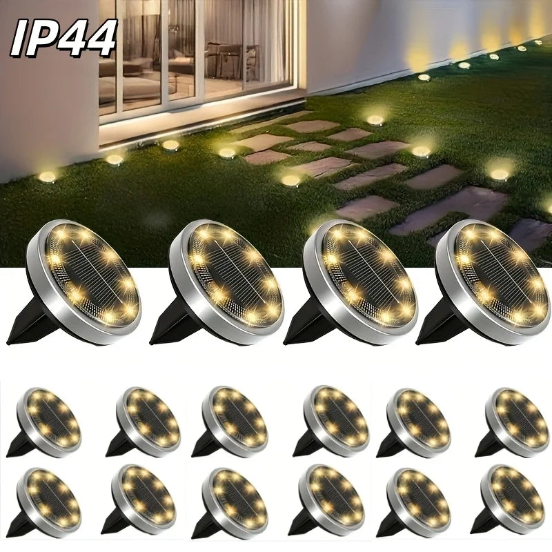 Solar Powered In Ground Landscape Lighting For Gardens