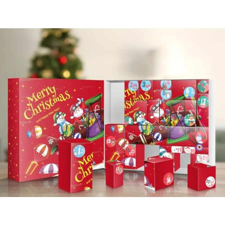 DIY Empty Christmas Advent Calendar Gift Box Set For Family