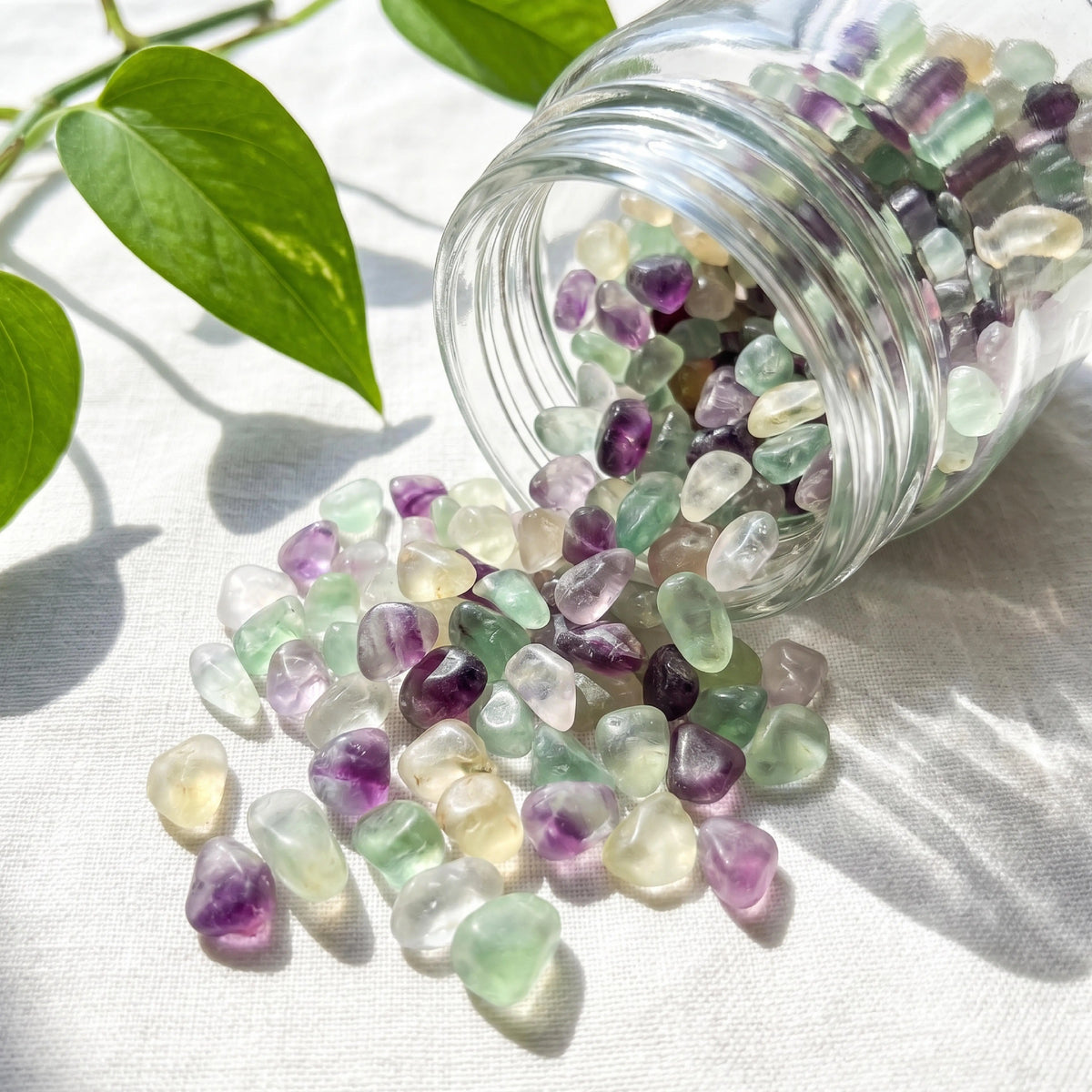 Natural Fluorite Fragments Decorative Pebbles For Aquarium And Succulents