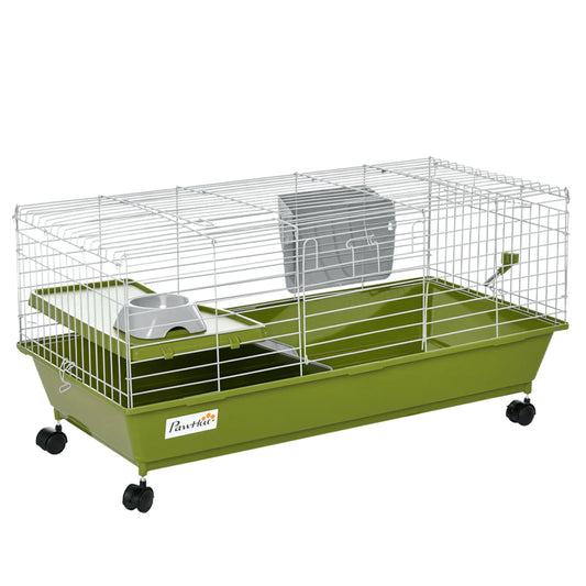 Rolling Small Animal Cage With Ramp And Platform For Pets