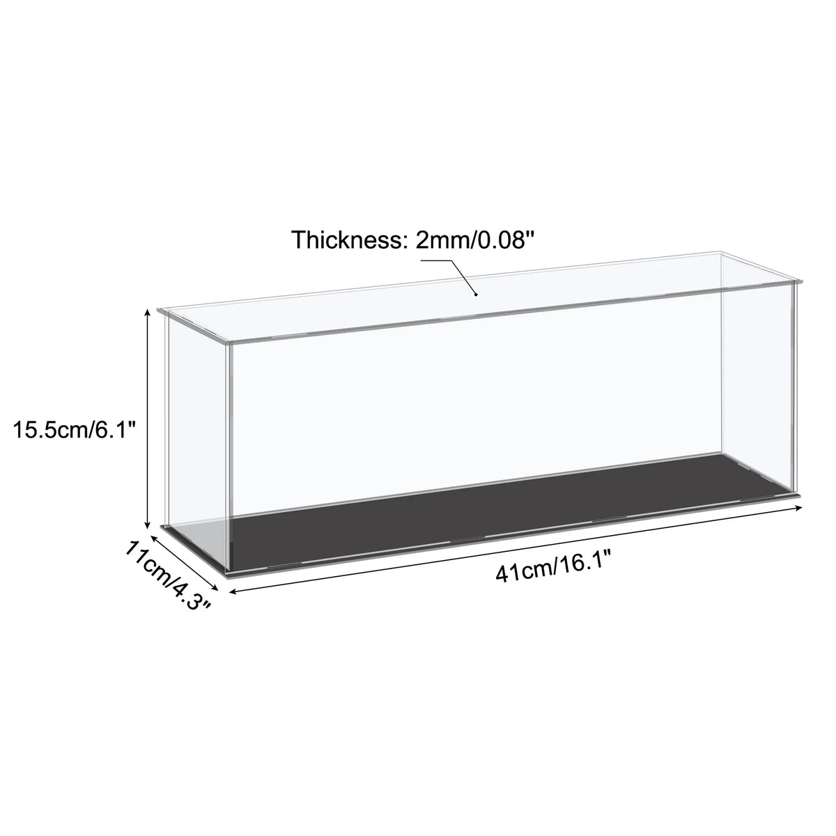 Acrylic Display Case for Collectibles Figures Dolls and Handicrafts