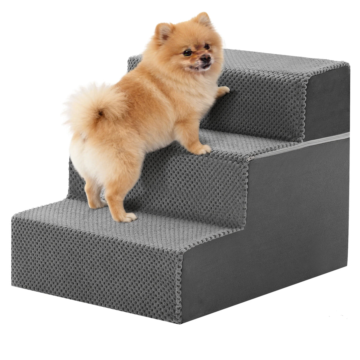Right Angled Curved Step Foam Dog Ramp Stairs For Pets