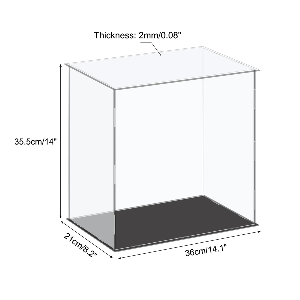 Acrylic Display Case for Collectibles Figures Dolls and Handicrafts