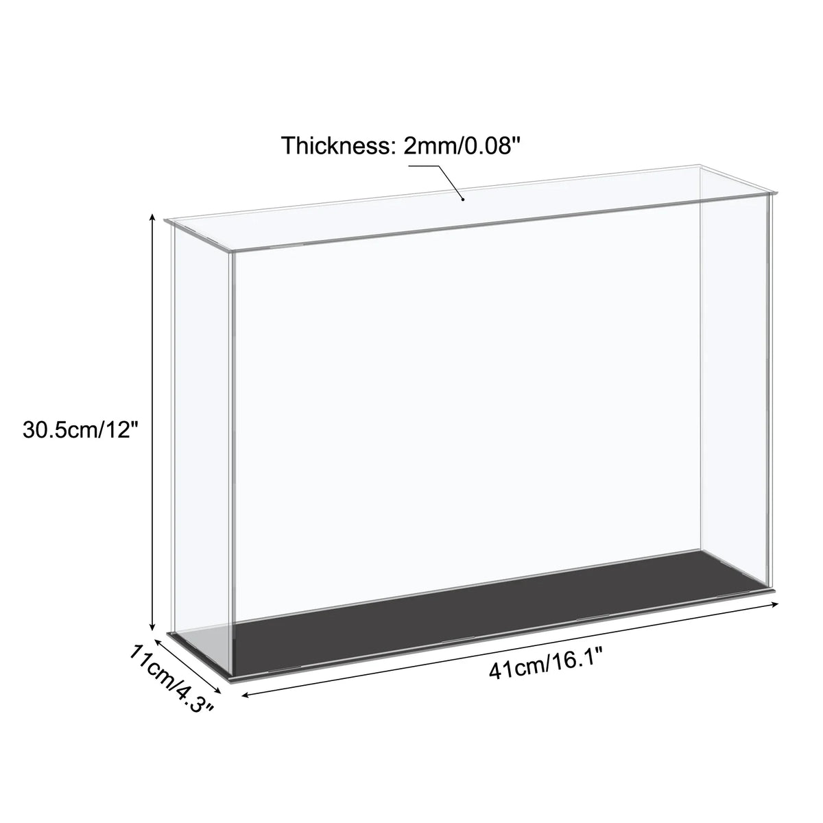 Acrylic Display Case for Collectibles Figures Dolls and Handicrafts