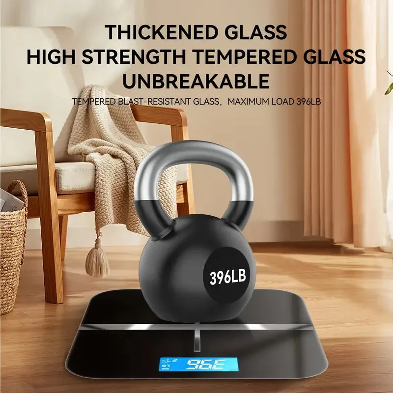 Premium Digital Bathroom Weight Scale With Tempered Glass Platform