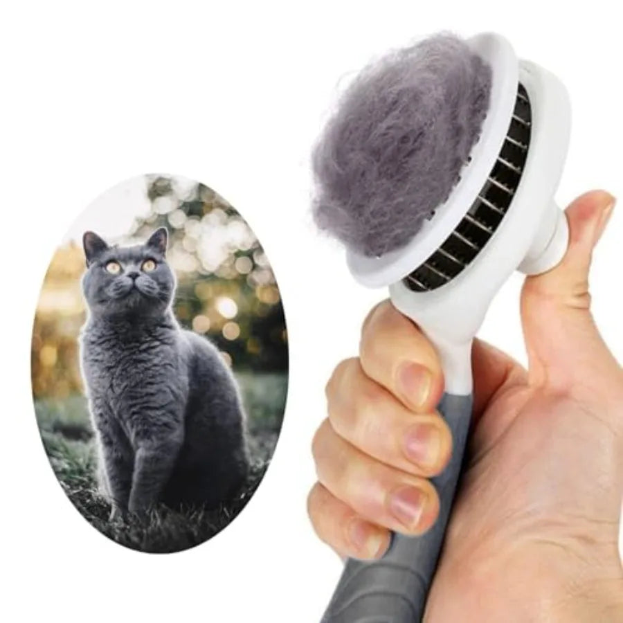 Self Cleaning Slicker Brush For Pet Grooming And Effective Deshedding