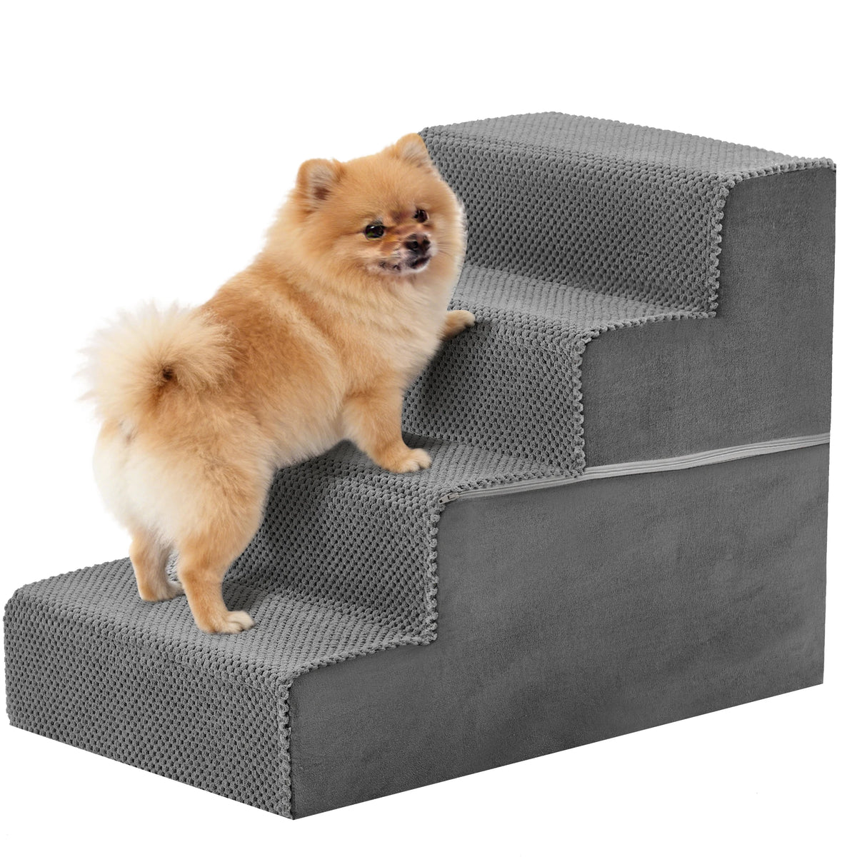 Right Angled Curved Step Foam Dog Ramp Stairs For Pets