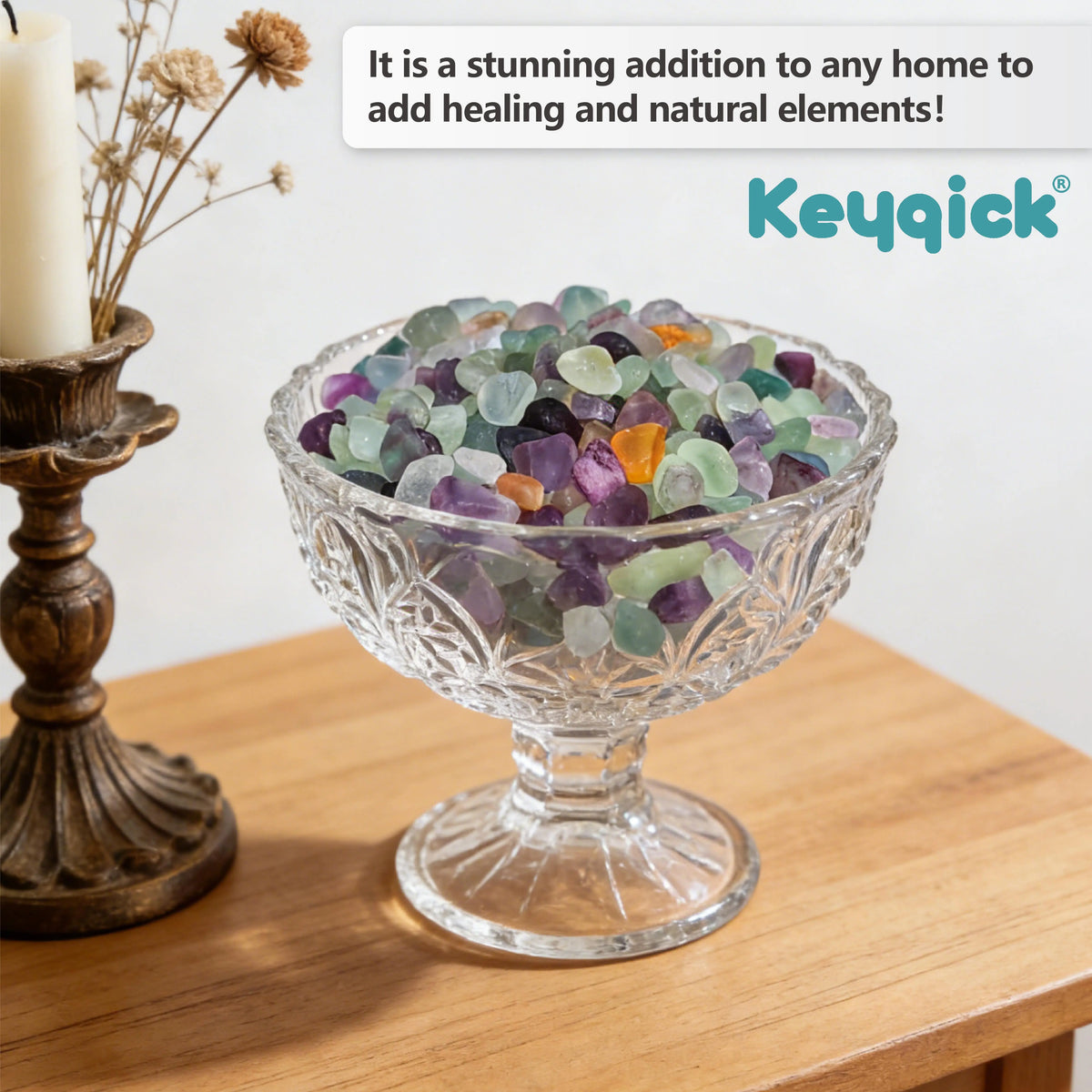 Natural Fluorite Fragments Decorative Pebbles For Aquarium And Succulents