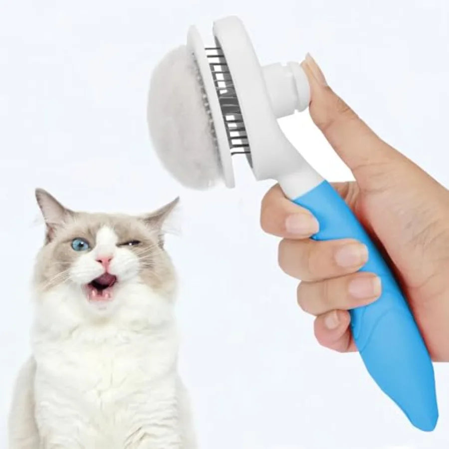Self Cleaning Slicker Brush For Pet Grooming And Effective Deshedding