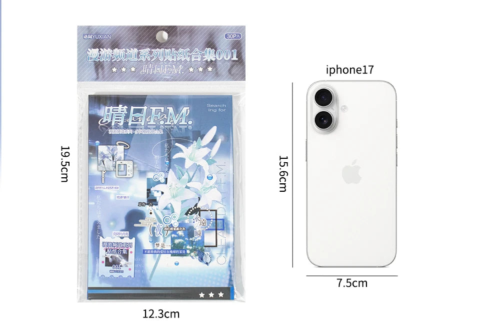 Kawaii Die Cut Sticker Book For Teens Scrapbooking Journal Decoration