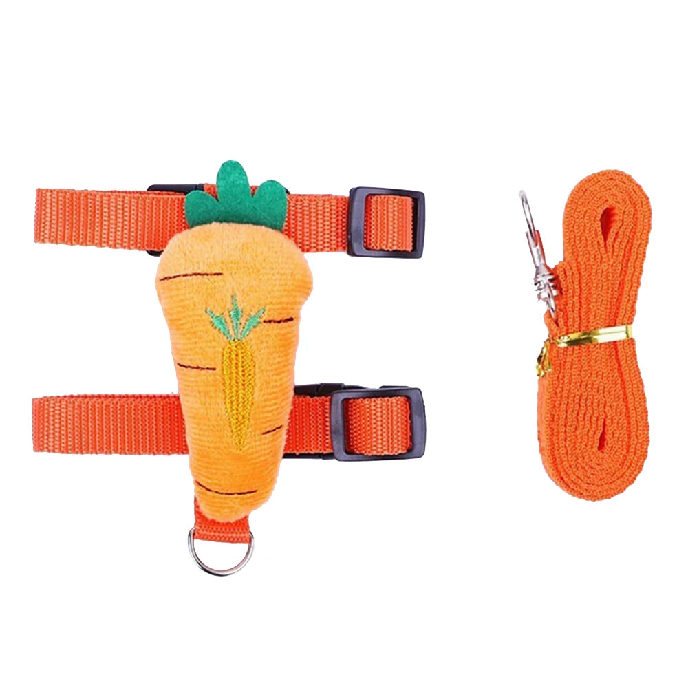 Adjustable Nylon Harness And Leash Set For Small Animals