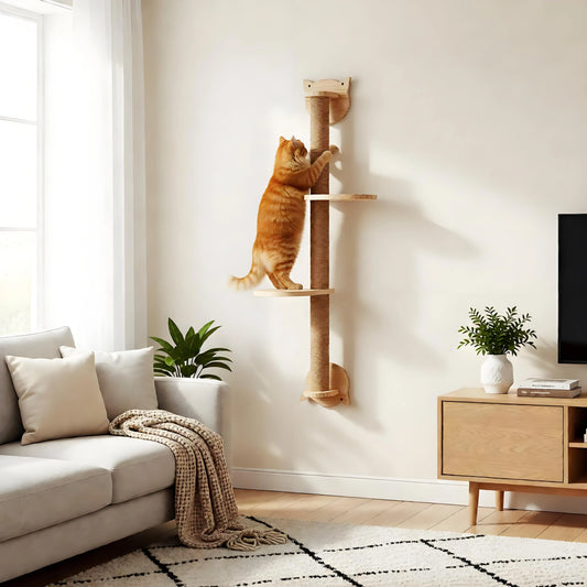 CWV Sisal Cat Tree With Hammock And Scratching Posts