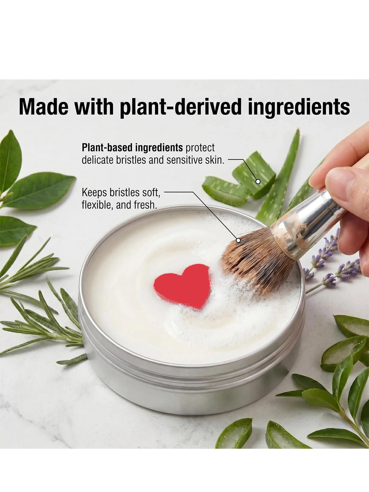 Yocity Natural Makeup Brush Cleaning Soap For Cosmetic Tools