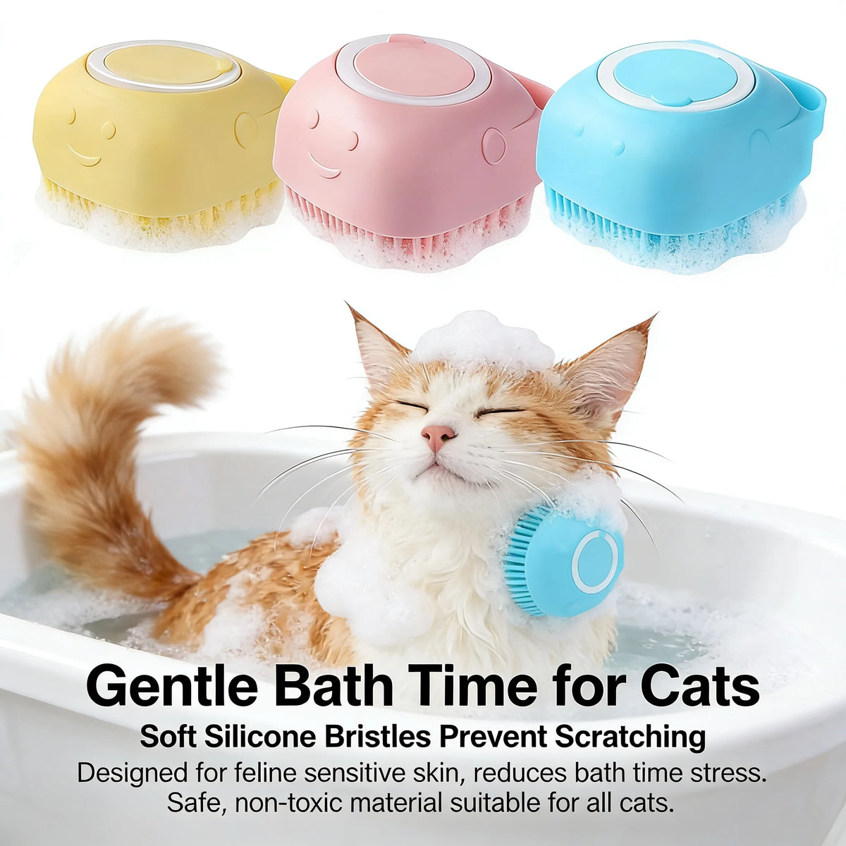 Silicone Pet Bath Gloves For Dogs And Cats Grooming Brush