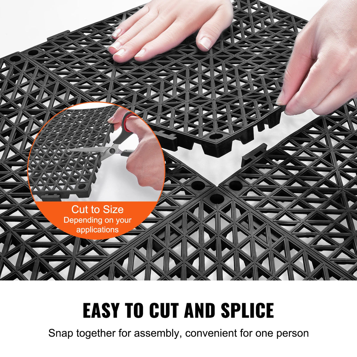 SucceBuy Interlocking PVC Drainage Floor Tiles For Bathrooms And Pools