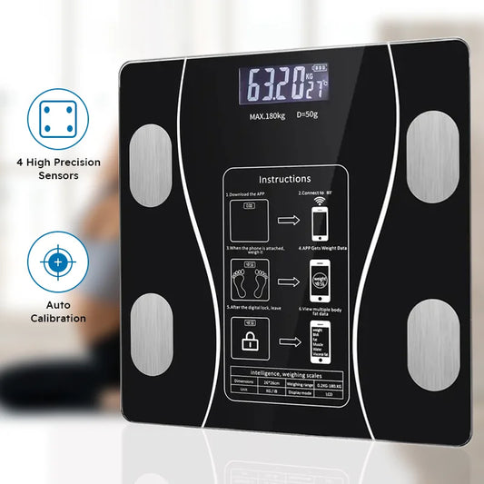 Smart Wireless Digital Body Fat Scale Bathroom Weight Composition Monitor