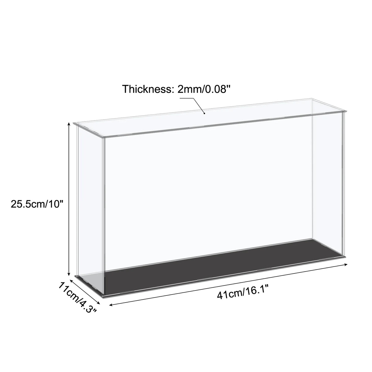 Acrylic Display Case for Collectibles Figures Dolls and Handicrafts