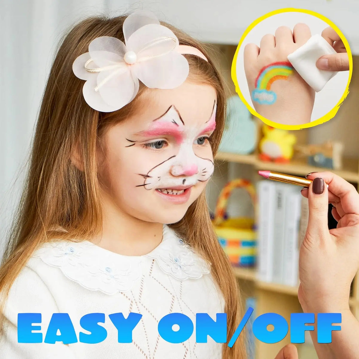 Joyfy Face Paint Crayons Safe Face Painting Kit For Festivals