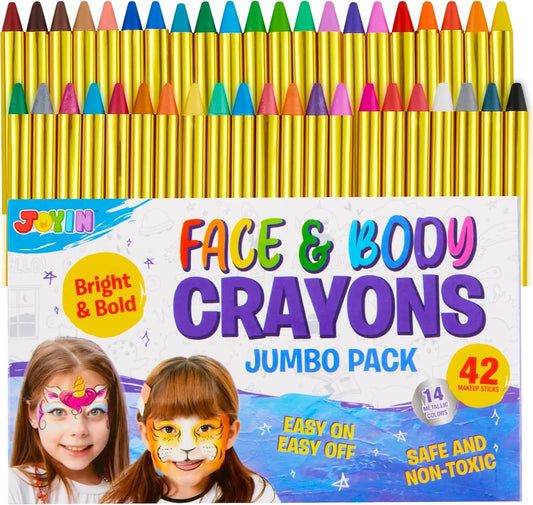 Joyfy Face Paint Crayons Safe Face Painting Kit For Festivals