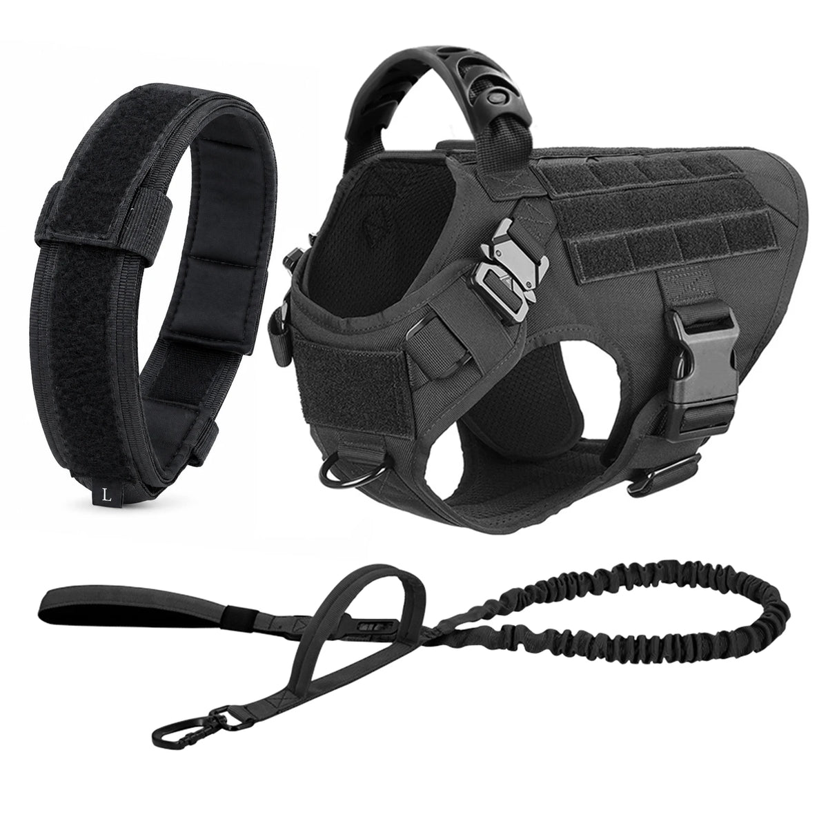 PETRAVEL Padded Dog Harness Leash Set for Training and Walking