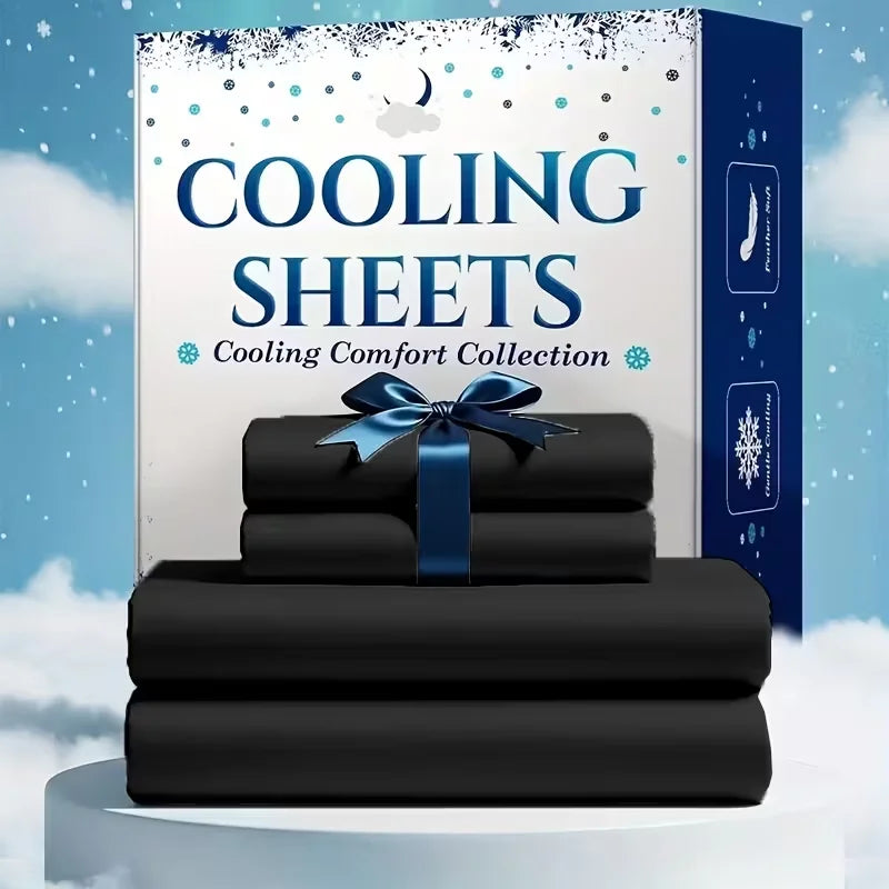 Breathable Bamboo Viscose Cooling Sheet Set Delivers Restful Sleep