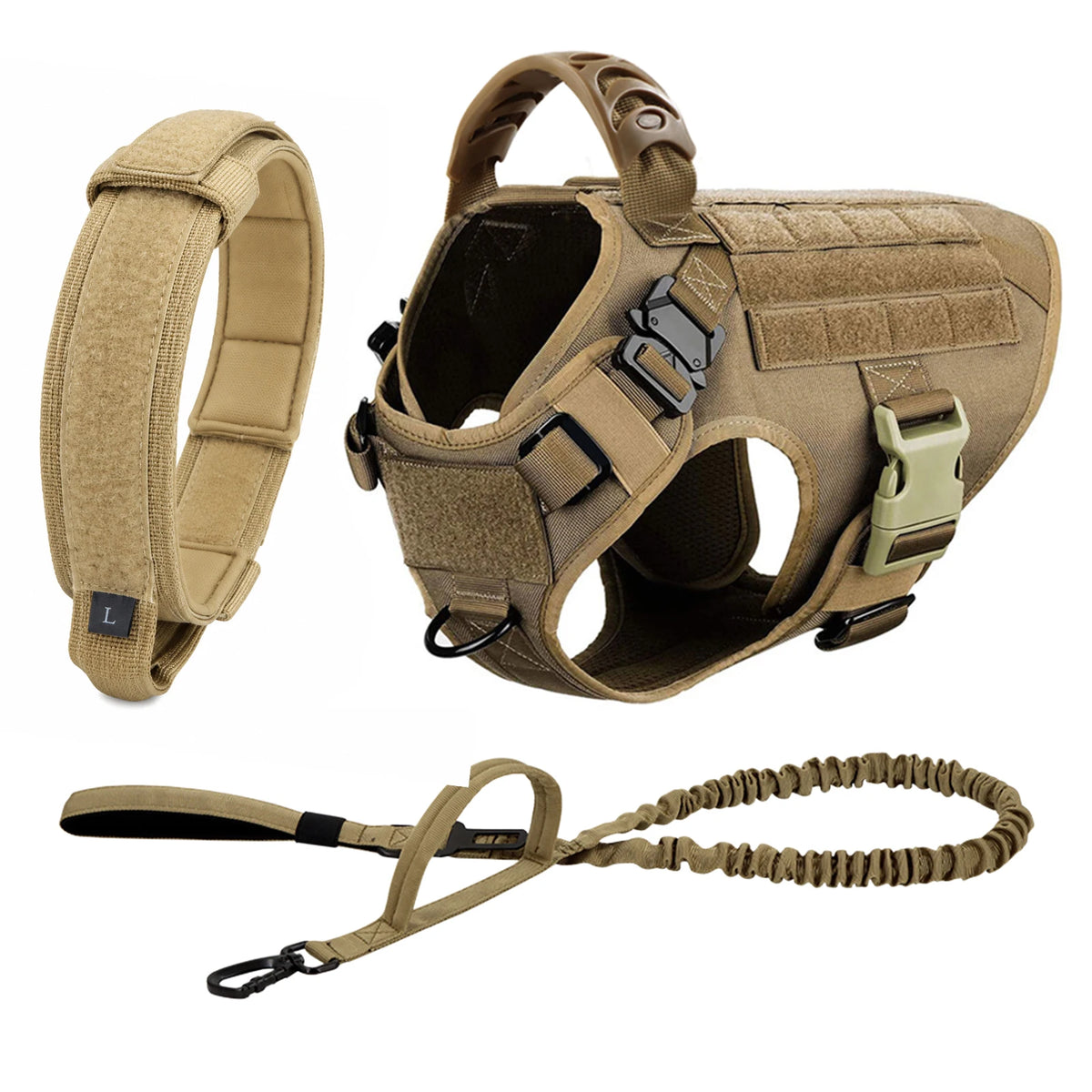 PETRAVEL Padded Dog Harness Leash Set for Training and Walking