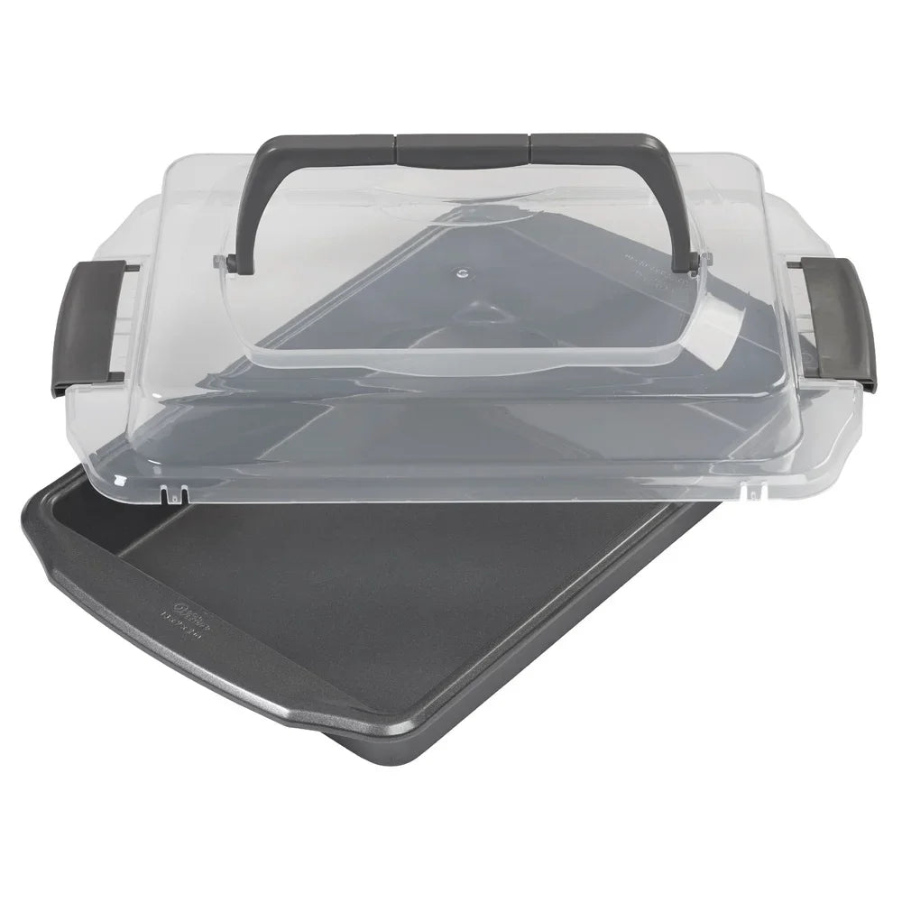 Nonstick Oblong Cake Pan With Lid For Baking And Casseroles