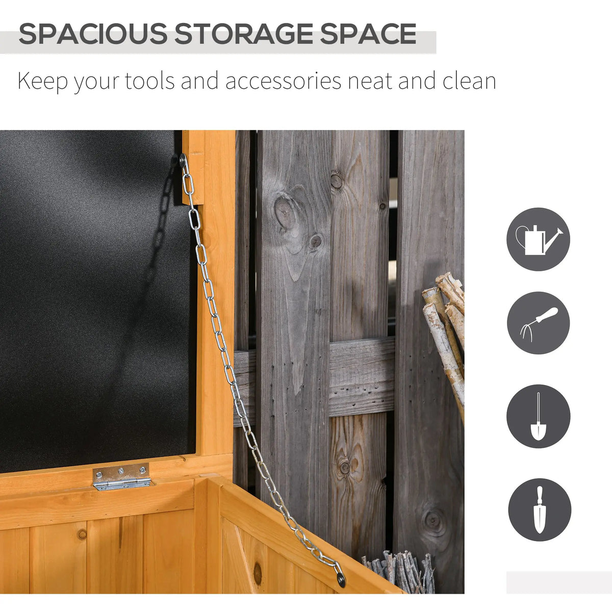 Outsunny Weather Resistant Outdoor Storage Box For Backyard Deck