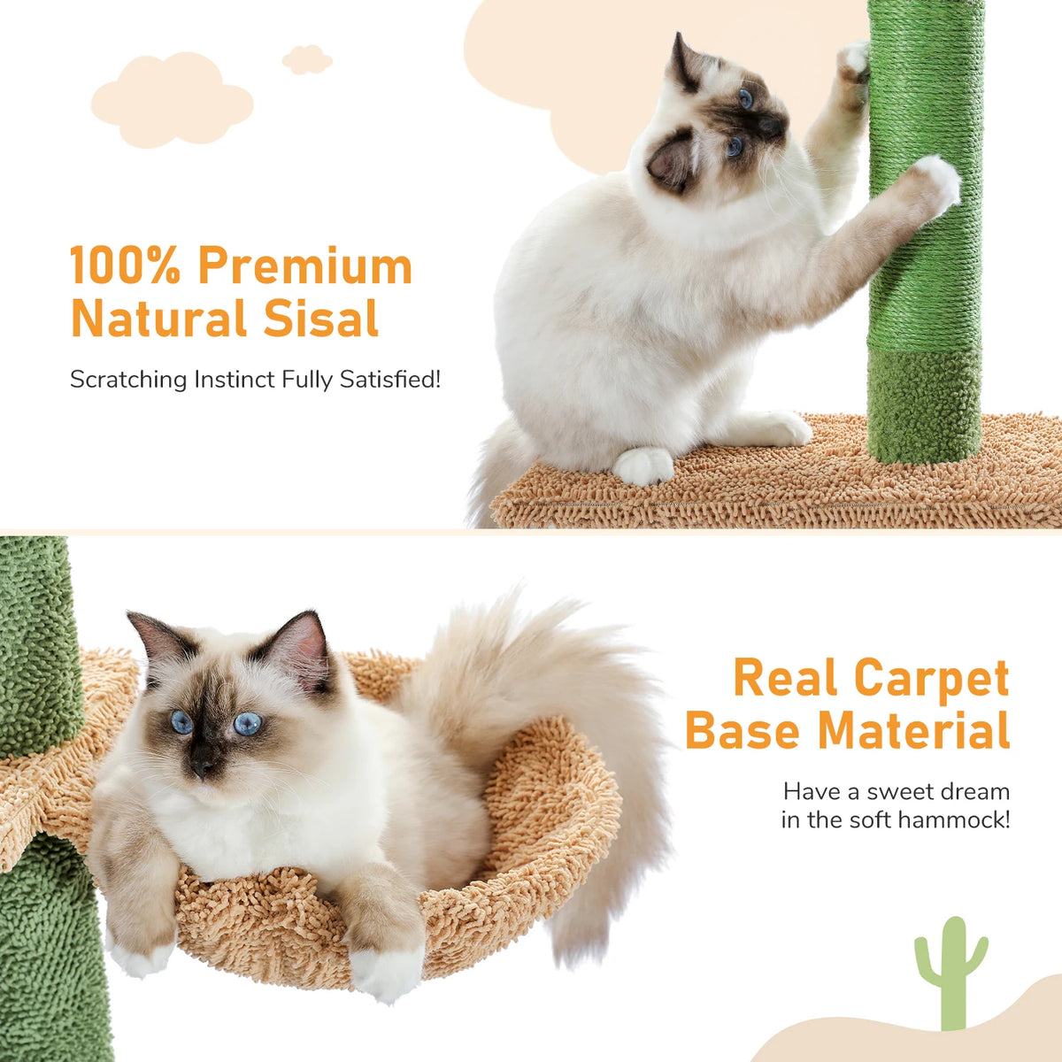 PAWZ Road 5 Tier Indoor Cat Climbing Tower With Hammock
