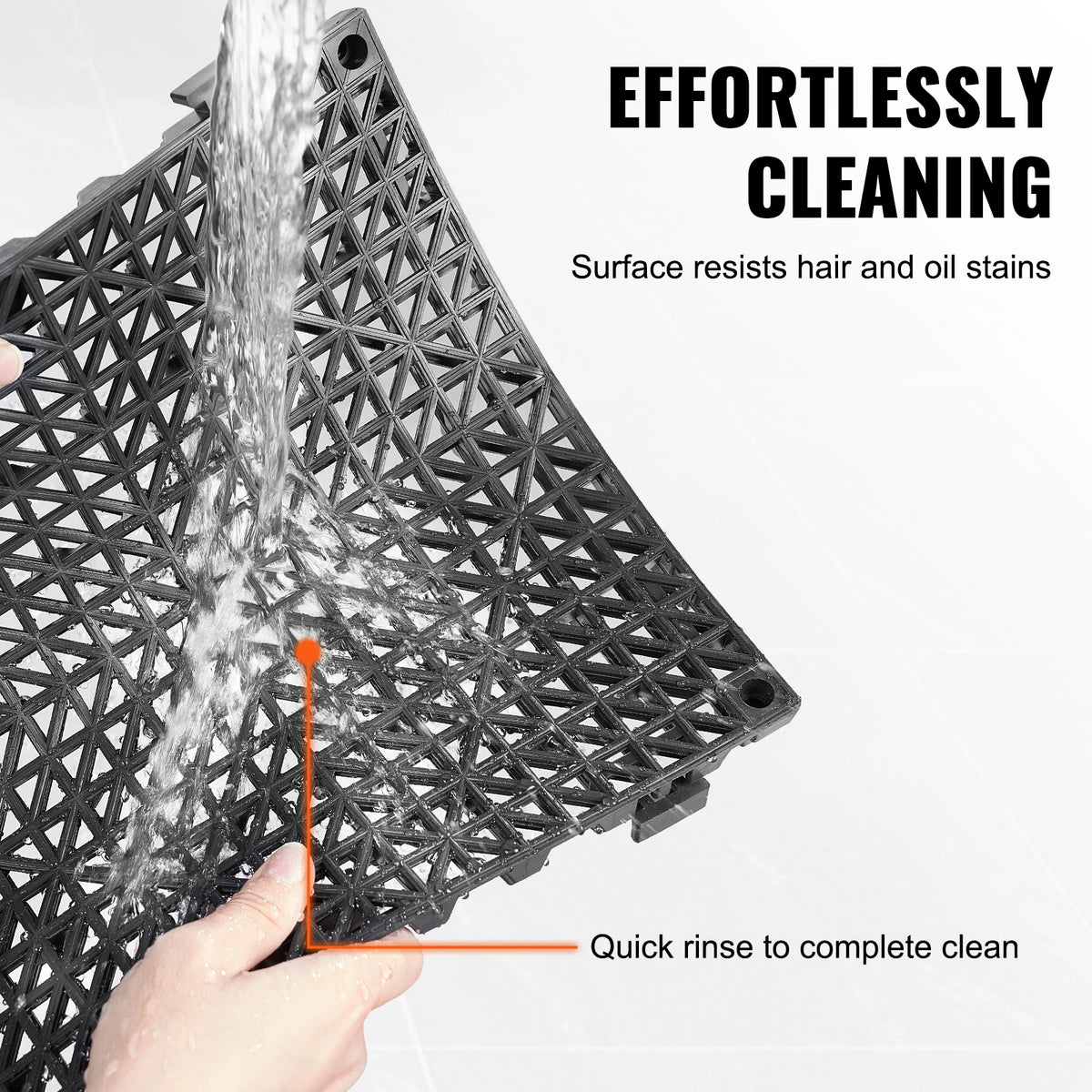 SucceBuy Interlocking PVC Drainage Floor Tiles For Bathrooms And Pools