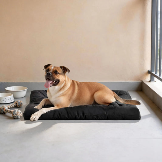 Indestructible Chew Proof Dog Bed With Waterproof Washable Mat
