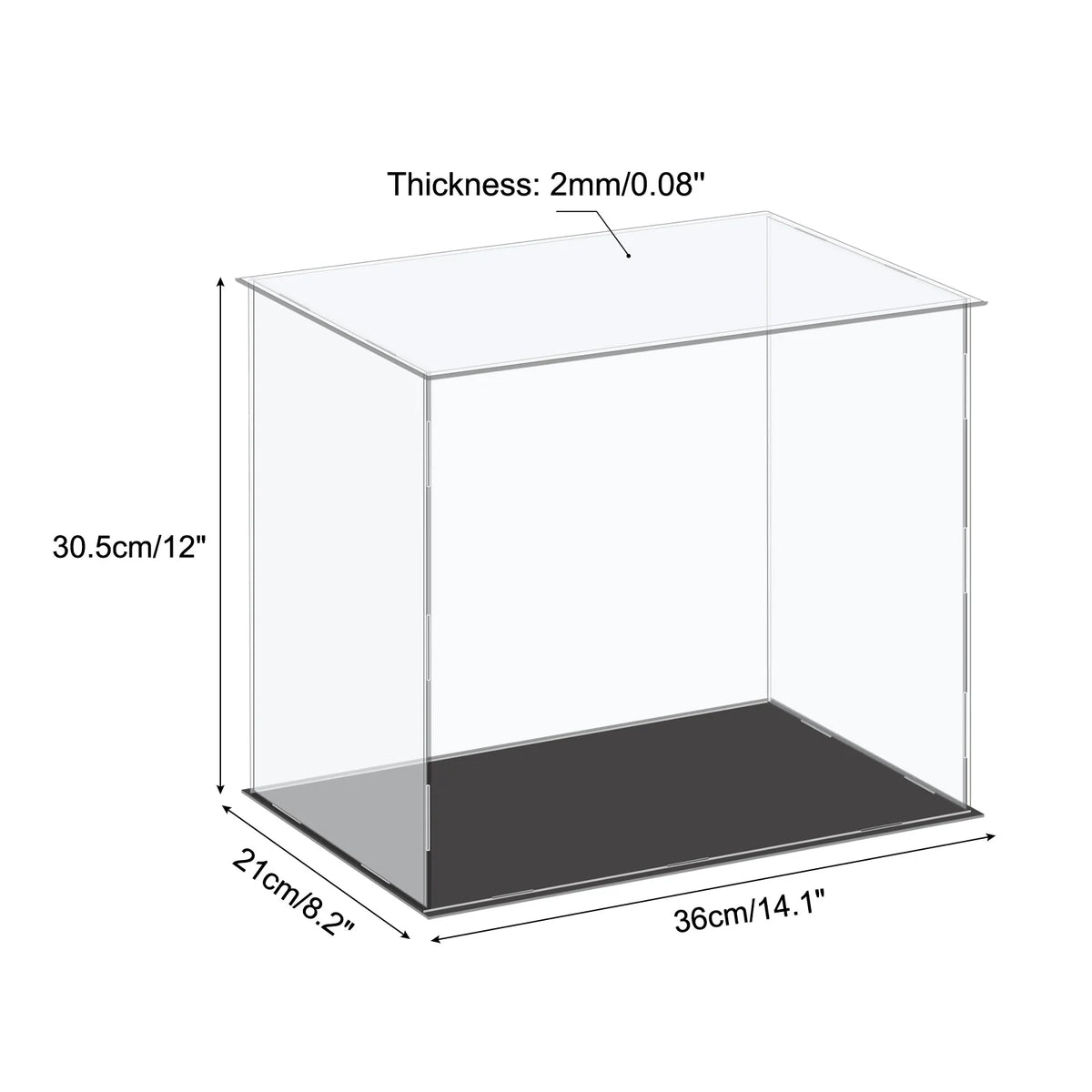 Acrylic Display Case for Collectibles Figures Dolls and Handicrafts