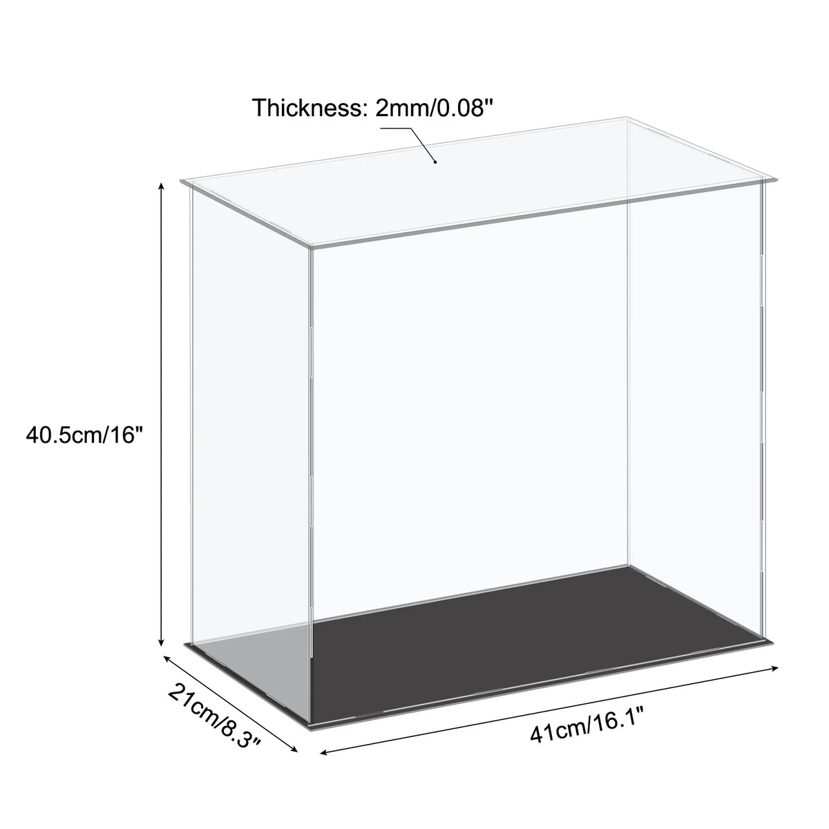 Acrylic Display Case for Collectibles Figures Dolls and Handicrafts
