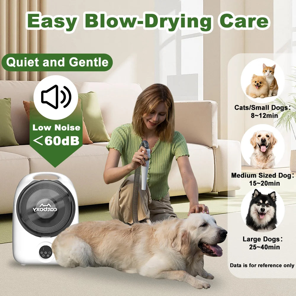 Professional Pet Grooming Kit With Hair Vacuum And Suction Dryer